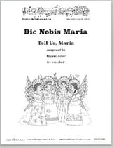 Dic Nobis Maria SSA choral sheet music cover